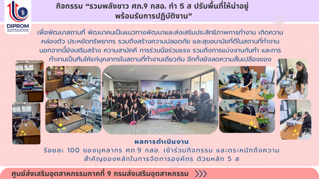 ศูนย์ส่งเสริมอุตสาหกรรมภาคที่ 9 กรมส่งเสริมอุตสาหกรรม เผยแพร่เอกสารองค์ความรู้จากการดำเนินการเป็นองค์กรคุณธรรม ประจำปีงบประมาณ 2569